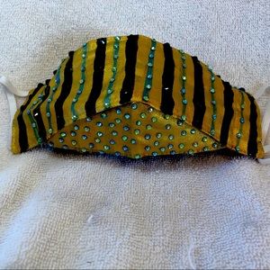 Hand painted rhinestone mask
